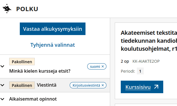 Kuvakaappaus projektista Polku Kuvakaappaus projektista Polku